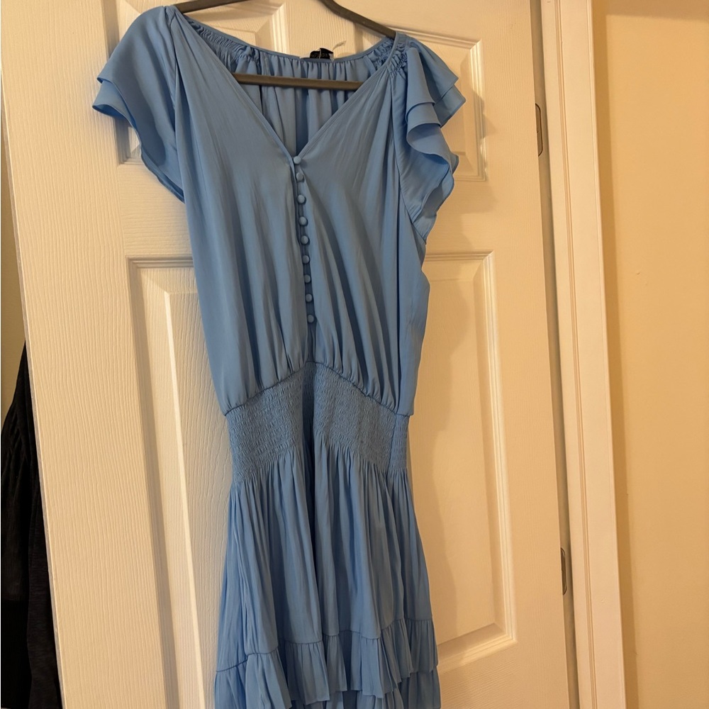 Ramy Brook Sky Blue High Low Dress